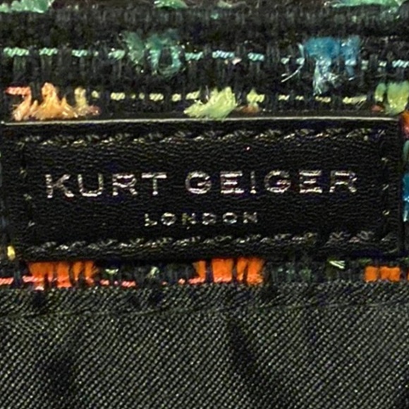 ๐ฏ Authentic KURT GEIGER TWEEDED Multicolor/ Neon Small Bag - Picture 9 of 15